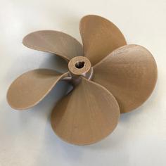 5 Blade Boat Propeller 3D Printer Model