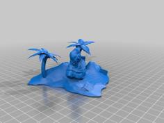 Vaporwave Island Remix 3D Printer Model