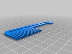 Beard Comb 3D Printer Model