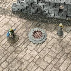 Sewer Entrance Marker (28mm/32mm Scale) 3D Printer Model