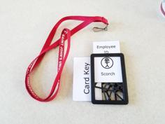 Two Card Badge Holder 3D Printer Model