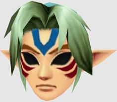 Zelda Link Fierce Deity Mask 3D Printer Model