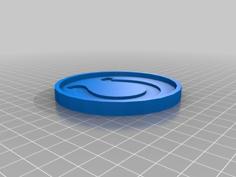 Colts Coaster 3D Printer Model