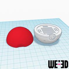 Pokemon Pokeball – SD Card Holder 3D Printer Model