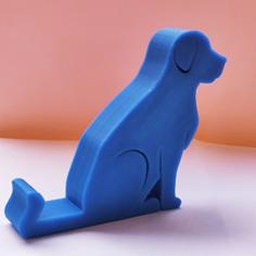 Cat And Dog Phone Stand, Wider Gap, Shorter Tail 3D Printer Model