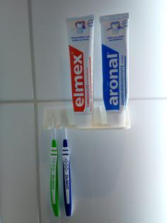 Tooth Brush Holder (screwless)- Zahnbürsten Halterung ( Schraubenlos) 3D Printer Model