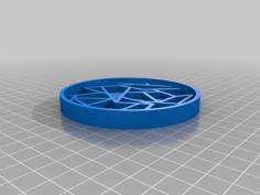 Deus Ex Drink Coaster. 3D Printer Model