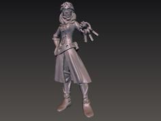 Fantasy Female Thief Rogue 3D Printer Model