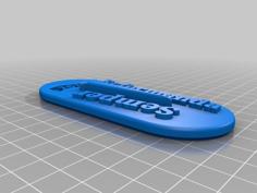 Semper Reformanda Plaques- Nail 3D Printer Model