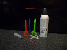 Rocket Science — Canned Air Rocket 3D Printer Model