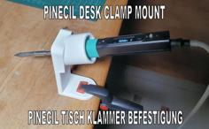 PINECIL DESK CLAMP MOUNT | PINECIL TISCH KLAMMER BEFESTIGUNG 3D Printer Model