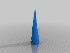 Frozen Icicle Or Unicorn Horn; A Beautiful Decoration/ornament. 3D Printer Model