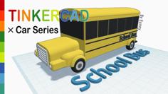 School Bus With Tinkercad 3D Printer Model