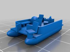 N Scale Pontoon Boat 3D Printer Model