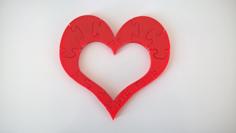 Heart Puzzle 3D Printer Model