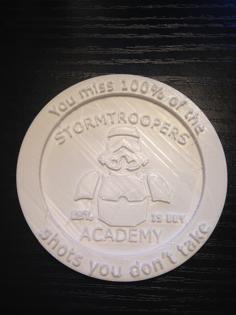 Star Wars Stormtrooper Academy Coaster 3D Printer Model