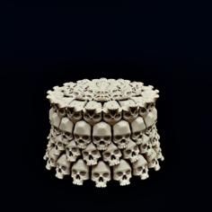 Skull Pedestal 3D Printer Model