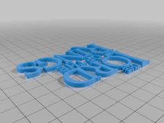 The Lord Of The Rings Logo 3D Printer Model