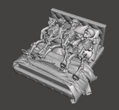 FWW – Fallout Wasteland Warfare Skeletons In Bed, Whilst The World Burns 3D Printer Model