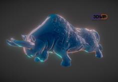 Bull Sculpture 3D Printer Model