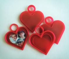 Locket Or Keychain Charm 3D Printer Model