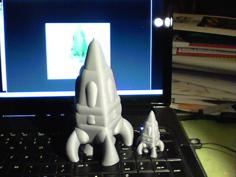 Rocket Retro 007 (PentaPod) 3D Printer Model