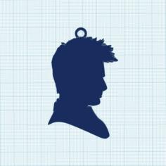 10th Doctor Silhouette Keychain 3D Printer Model