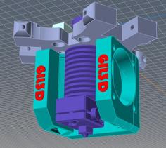 Low Noise E3D V6 Fanduct 3D Printer Model