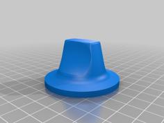 KitchenAid Toaster Oven Knob 3D Printer Model