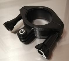 GoPro Mount For 50mm Racecar Cage / Tube 3D Printer Model