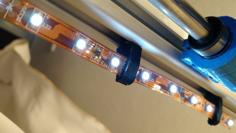 Led Strip Holder For 2020 Profile 3D Printer Model