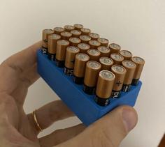 AAA Battery Holder 3D Printer Model