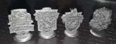 Harry Potter House Logos As Figures For E.g. Monopoly 3D Printer Model