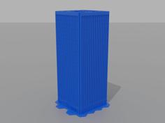 6mm Office Tower 7B – Hexed And Hexless 3D Printer Model