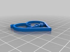 Love Keychain 3D Printer Model