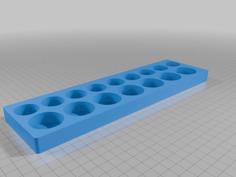 C And D Cell Battery Holder 3D Printer Model