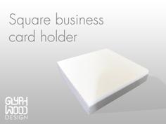 Square Business Card Holder 3D Printer Model