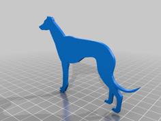 Greyhound/Whippet Fridge Magnet 3D Printer Model