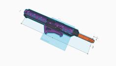 Caliburn Extended Barrel Shroud 3D Printer Model