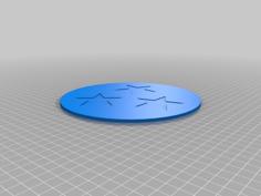 Tennessee Tri-Star Coaster 3D Printer Model