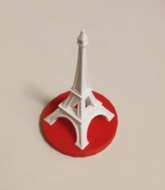 Mini Eiffel With Round Base 3D Printer Model