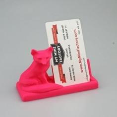 Mr Fox Says Business Card Holder 3D Printer Model