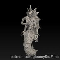 Naga Sorceress 3D Printer Model