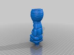 Aztec Sculpture Tap Handle 3D Printer Model