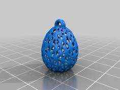 Voroni Style Easter Egg Earrings 3D Printer Model