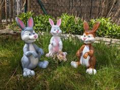 Cartoon Bunny For Your Garden 3D Printer Model