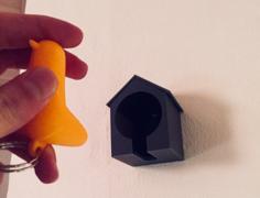 Simple Birdhouse Key Holder 3D Printer Model