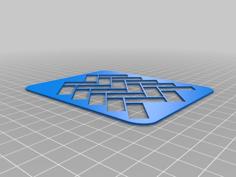 Herringbone Stencil 3D Printer Model