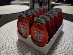 Dip And Squeeze Ketchup Caddy 3D Printer Model