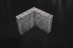 OpenForge 2.0 Corner Construction Kit: Cut-Stone Corner Backs 3D Printer Model